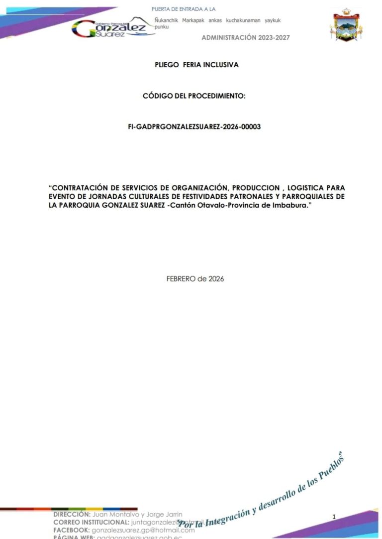 Contratación de Servicios
